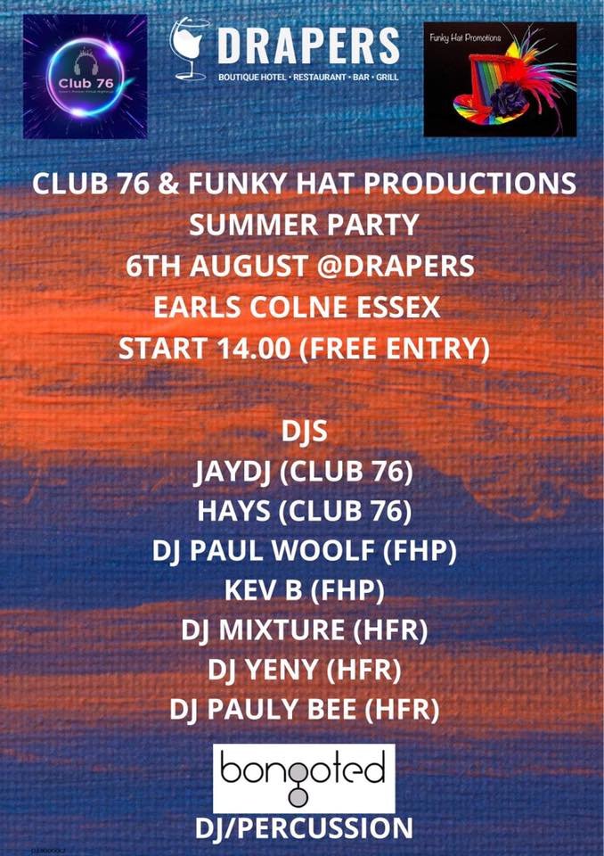 Club 76 Meets Funky Hat Promotions