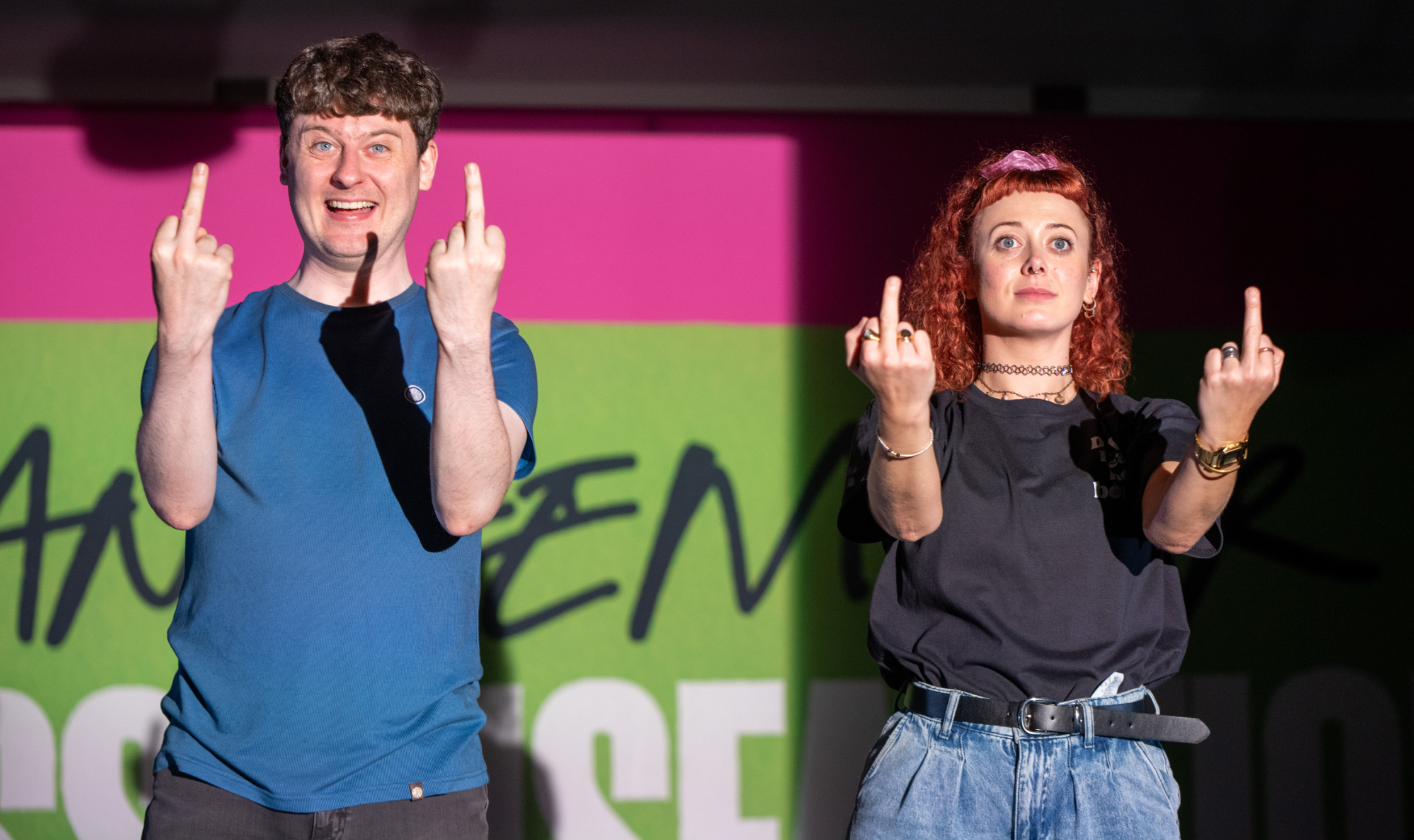 A scene from Anthem for Dissatisfaction, coming to Colchester Arts Centre.